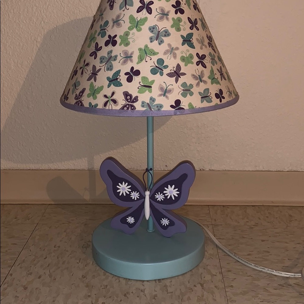 Purple Butterfly Crib set